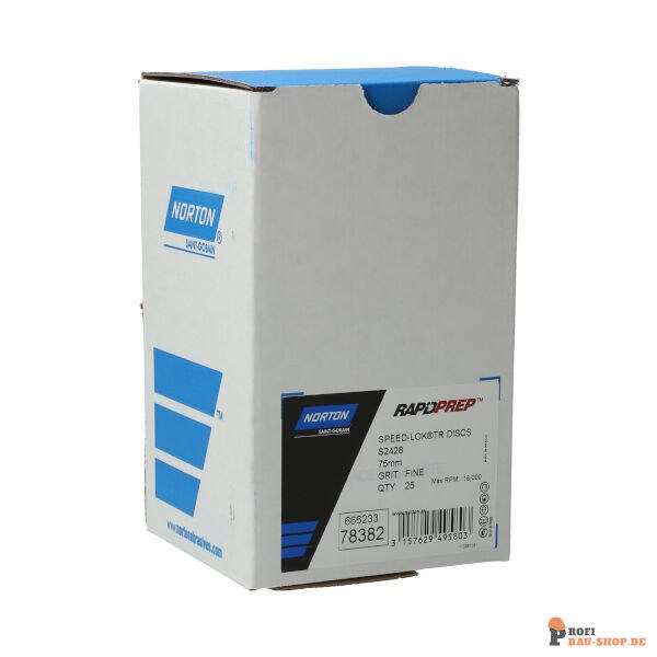 nortonschleifmittel/NORTON_schleifmittel_66623378382 Surface Blending Discs with attachment Rapid Prep Regular Flex-76.2x0.00 FINE_139582